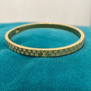 Louis Vuitton Gold Bangle Bracelet